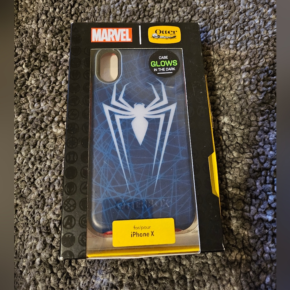 OtterBox Marvel Spider-Man Glow Blue Case for iPhone X